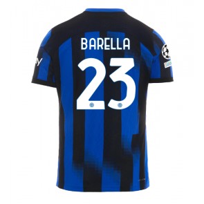 Inter Milan Nicolo Barella #23 Hemmatröja 2023-24 Kortärmad